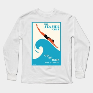 The Seaside Calls, Go by Train, Sellheim Long Sleeve T-Shirt